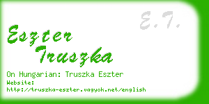 eszter truszka business card